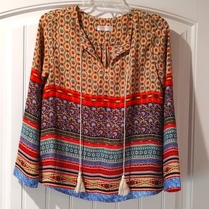 *Renee C.* Boho Blouse (Size Small)